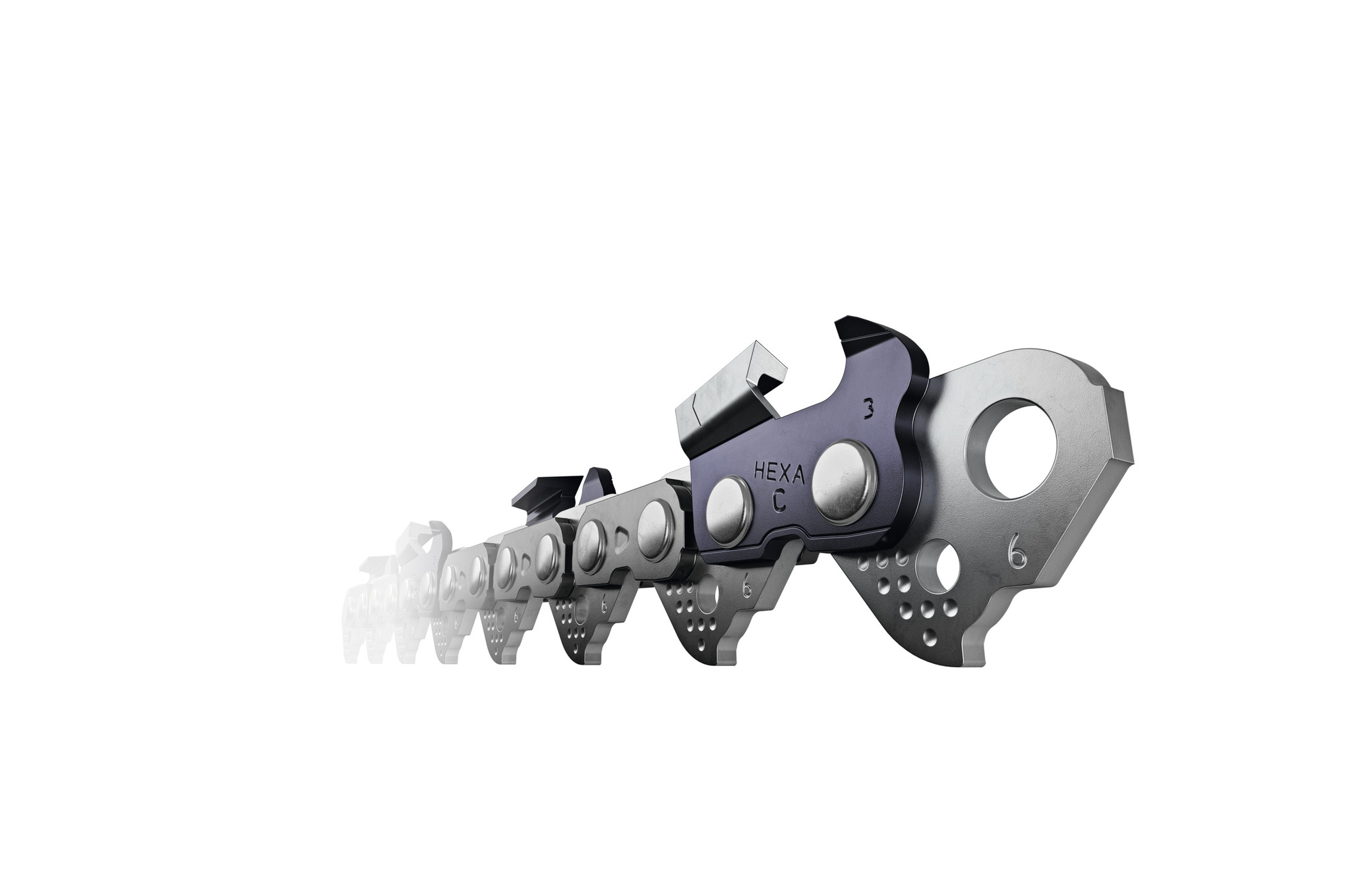 Ланцюг Hexa (RH3), крок 3/8", паз 1,6 мм