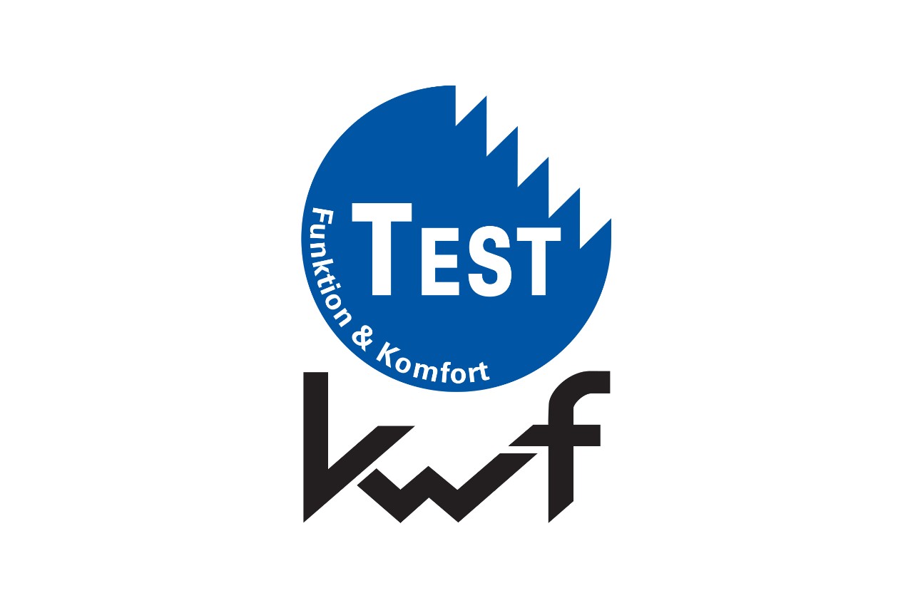 Круглий синій логотип KWF-Тест